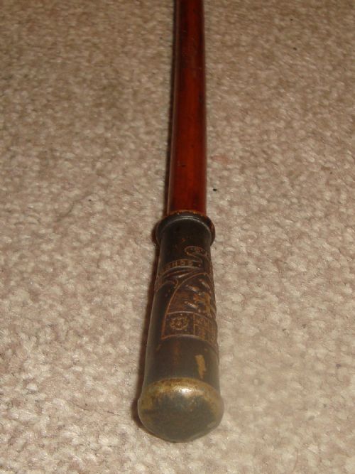 Victorian Cane with Inscribed Top ‘Westminster School'