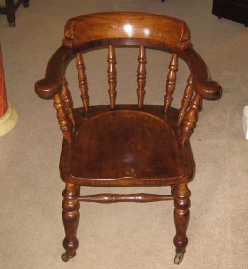 VICTORIAN ELM CAPTAINS CHAIRS - ADDITIONAL PHOTO 1