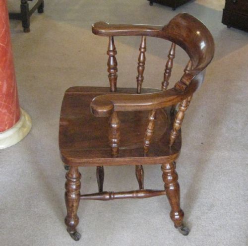 VICTORIAN ELM CAPTAINS CHAIRS - ADDITIONAL PHOTO 2