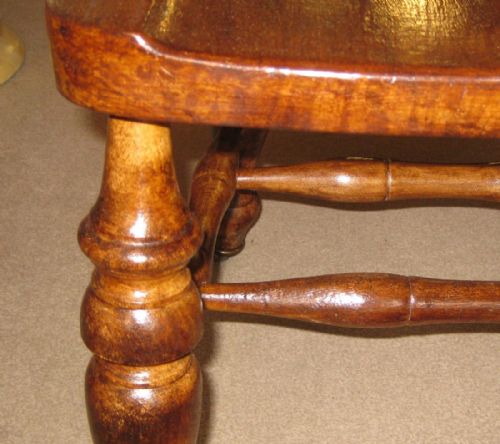 VICTORIAN ELM CAPTAINS CHAIRS - ADDITIONAL PHOTO 4