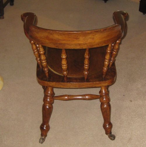 VICTORIAN ELM CAPTAINS CHAIRS - ADDITIONAL PHOTO 5