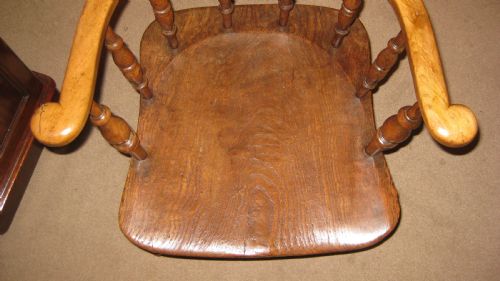 LATE VICTORIAN CAPTAINS CHAIR - ADDITIONAL PHOTO 1