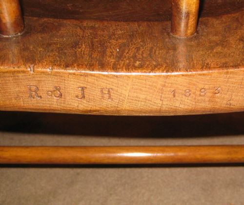 LATE VICTORIAN CAPTAINS CHAIR - ADDITIONAL PHOTO 3