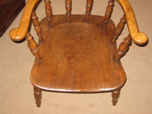 LATE VICTORIAN CAPTAINS CHAIR - ADDITIONAL PHOTO 4
