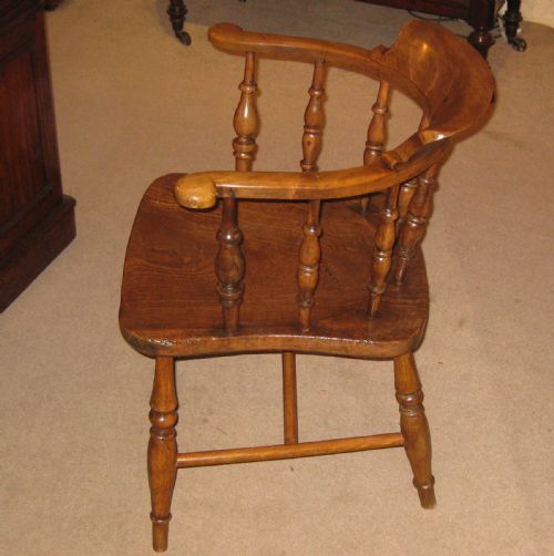 LATE VICTORIAN CAPTAINS CHAIR - ADDITIONAL PHOTO 5