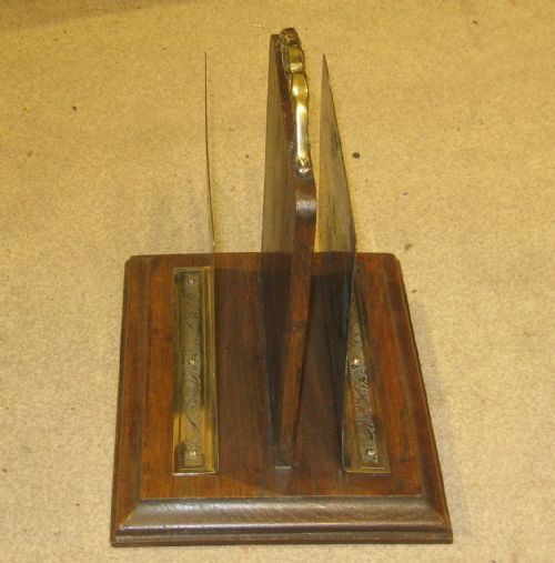 EDWARDIAN OAK LETTERNEWSPAPER RACK - ADDITIONAL PHOTO 3
