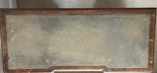 VICTORIAN FADED MAHOGANY KNEEHOLE DESK - ADDITIONAL PHOTO 1