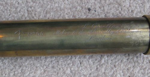 LOVELY EARLY BRASS 4 DRAW TELESCOPE BY L CASELLA LONDON - ADDITIONAL PHOTO 9