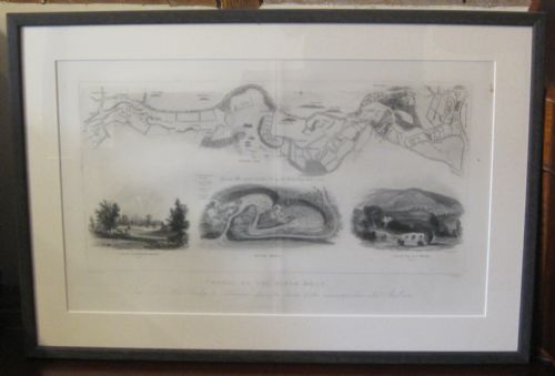 STEEL ENGRAVING 'COURSE OF THE RIVER MOLE' BY JR THOMPSON - ADDITIONAL PHOTO 3