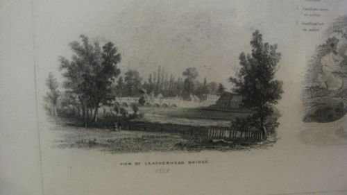 STEEL ENGRAVING 'COURSE OF THE RIVER MOLE' BY JR THOMPSON - ADDITIONAL PHOTO 1