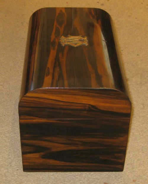 BEAUTIFUL VICTORIAN COROMANDEL TEA CADDY - ADDITIONAL PHOTO 3