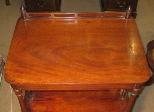 VICTORIAN MAHOGANY WHATNOT - ADDITIONAL PHOTO 1
