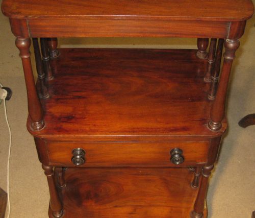 VICTORIAN MAHOGANY WHATNOT - ADDITIONAL PHOTO 2