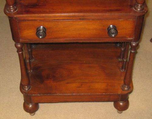 VICTORIAN MAHOGANY WHATNOT - ADDITIONAL PHOTO 3