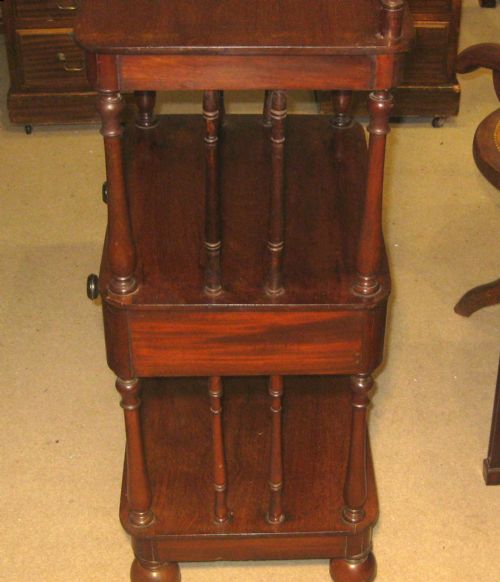 VICTORIAN MAHOGANY WHATNOT - ADDITIONAL PHOTO 4