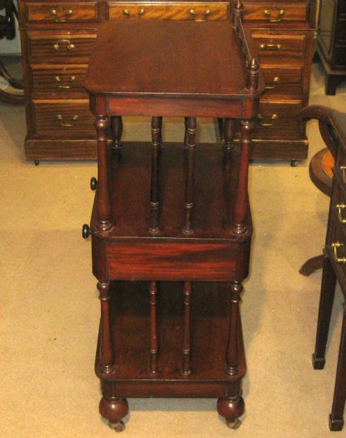 VICTORIAN MAHOGANY WHATNOT - ADDITIONAL PHOTO 5