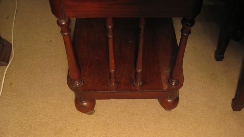 VICTORIAN MAHOGANY WHATNOT - ADDITIONAL PHOTO 7