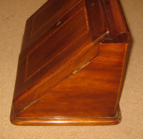A SPLENDID AND UNUSUAL LATE VICTORIAN INLAID MAHOGANY STATIONERY CABINET - ADDITIONAL PHOTO 5
