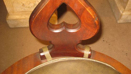 VICTORIAN MAHOGANY REVOLVING DESK CHAIR - ADDITIONAL PHOTO 9