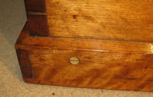 BEAUTIFULLY GRAINED VICTORIAN SOLID SATINWOOD TRUNK - ADDITIONAL PHOTO 6