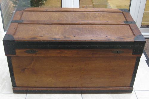 A FINE WOODEN THE MARSHALL SEA CHEST - ADDITIONAL PHOTO 5