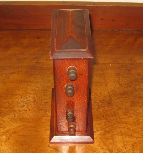 SMALL EDWARDIAN MAHOGANY DESK TOP PERPETUAL CALENDAR - ADDITIONAL PHOTO 2