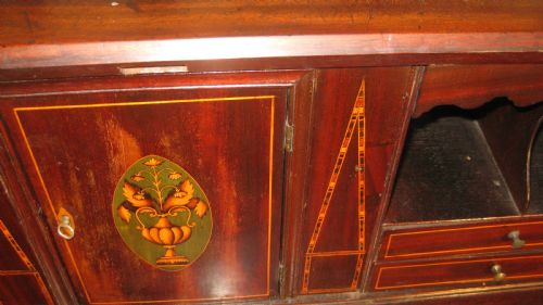 BEAUTIFUL QUALITY GEORGIAN MAHOGANY BUREAU - ADDITIONAL PHOTO 5