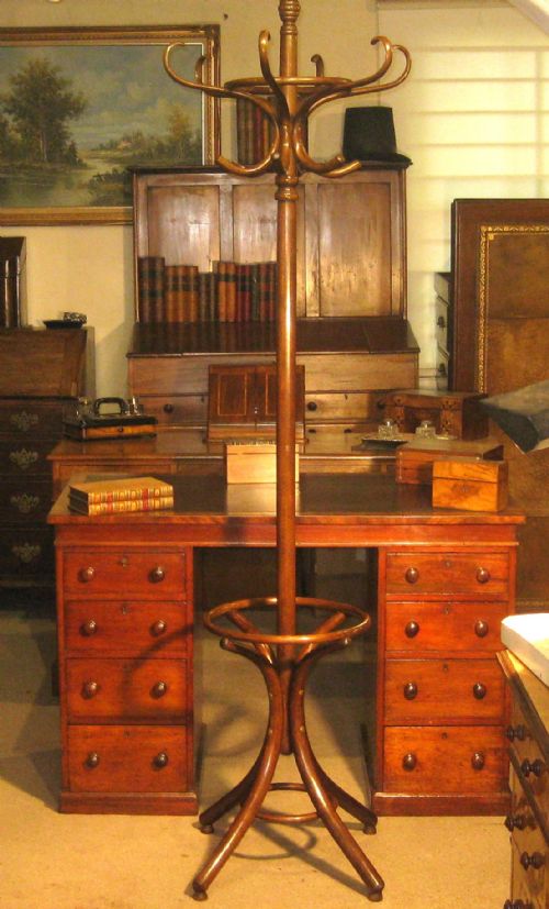 EDWARDIAN REVOLVING BENTWOOD HATSTAND