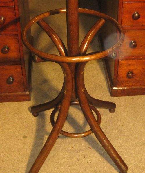 EDWARDIAN REVOLVING BENTWOOD HATSTAND - ADDITIONAL PHOTO 1