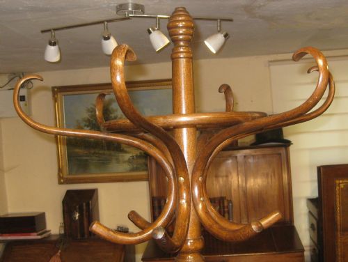 EDWARDIAN REVOLVING BENTWOOD HATSTAND - ADDITIONAL PHOTO 2