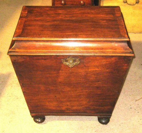 Lovely Georgian Sarcophagus Style Mahogany Wine Cooler.