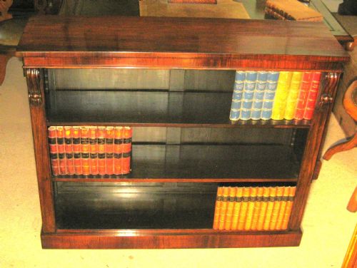 Beautiful Victorian Rosewood Open Bookcase