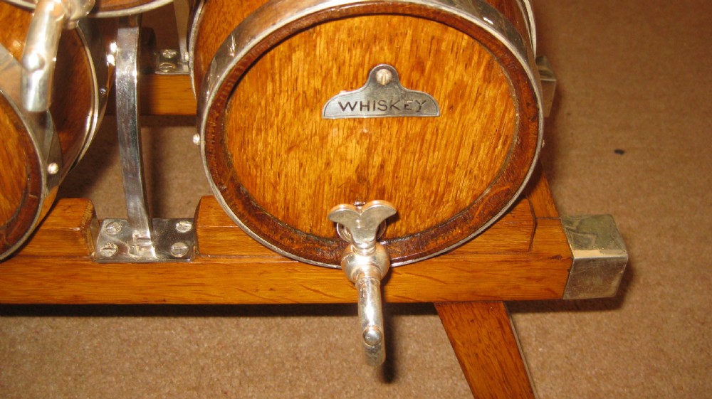 A wonderful group of oak and plate barrels View III