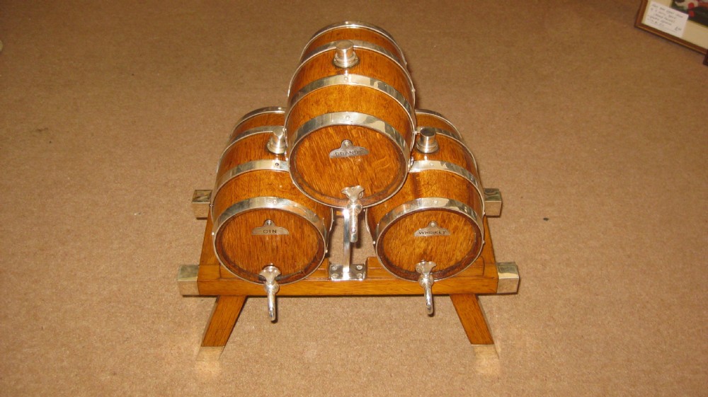 A wonderful group of oak and plate barrels View VI
