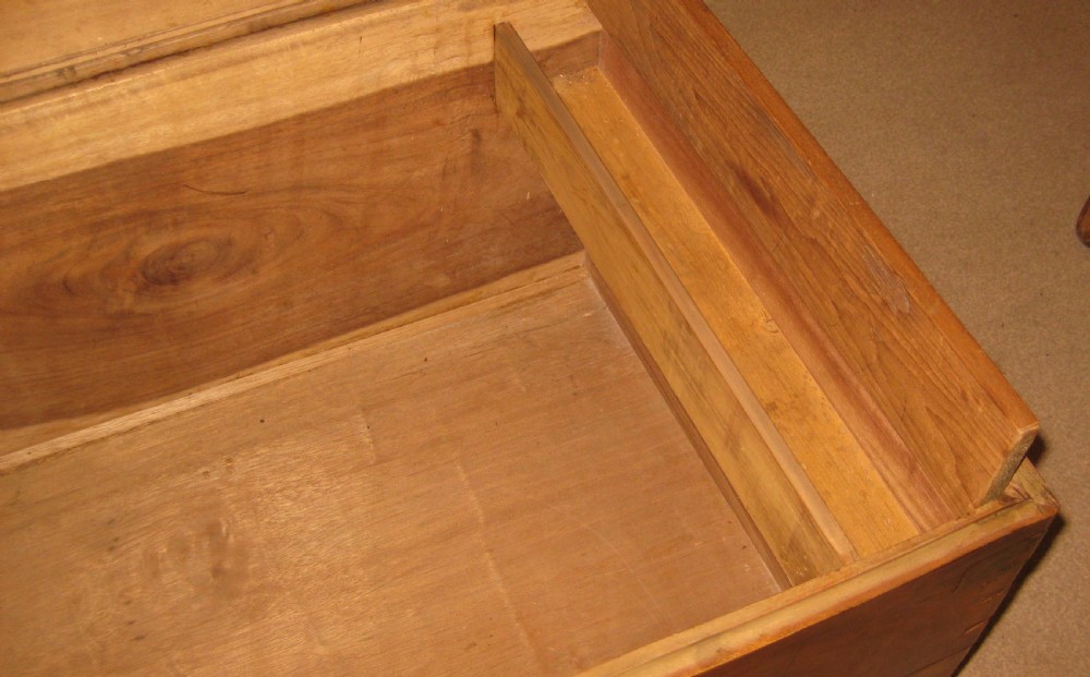 Beautifully grained late Victorian, solid camphorwood, campaign trunk.  View XI