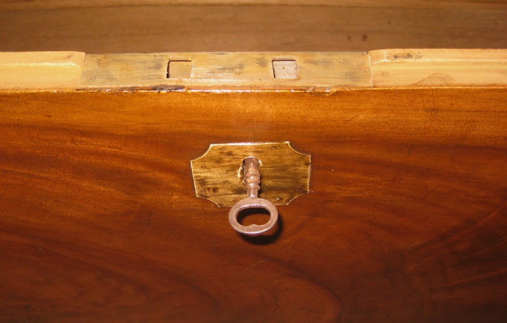 Beautifully grained late Victorian, solid camphorwood, campaign trunk.  View XII