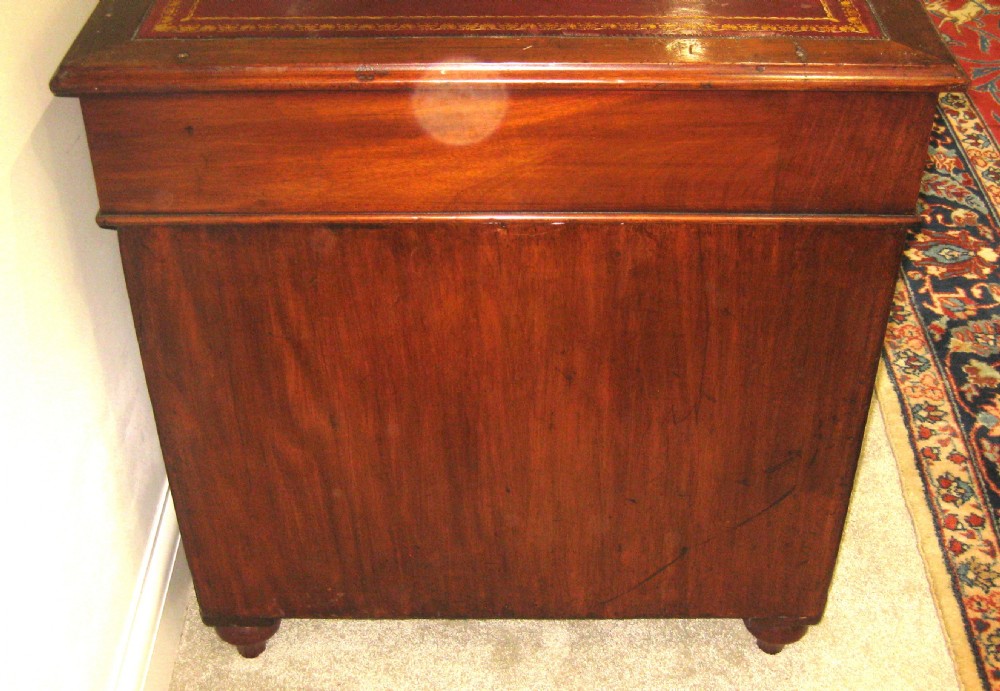Fine quality Victorian solid mahogany, military campaign desk View IV