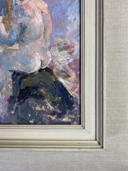 fig 2. Female Nude 'the Artists Muse' Oil On Paper Study - Ronald Ossory Dunlop (1894-1973)