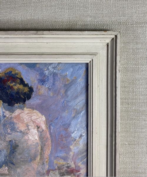 fig 3. Female Nude 'the Artists Muse' Oil On Paper Study - Ronald Ossory Dunlop (1894-1973)