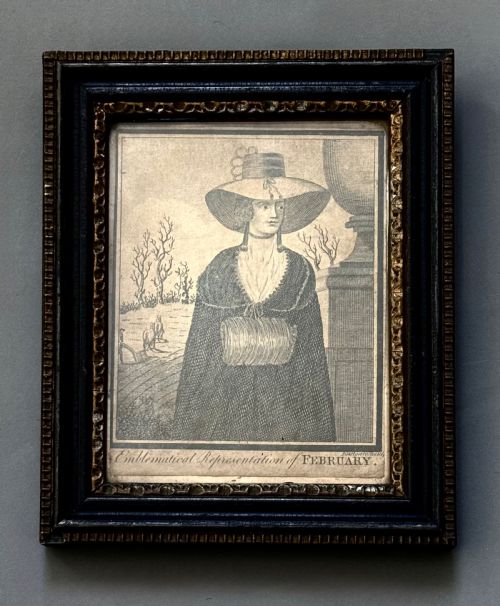 SIX GEORGIAN FASHION ENGRAVINGS OF LADIES EMBLEMATIC OF THE SEASONS - ADDITIONAL PHOTO 4