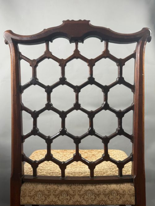 FINE CARVED GEORGE III MAHOGANY SIDE CHAIR C1760 FOR REHUPOLSTERY - ADDITIONAL PHOTO 6