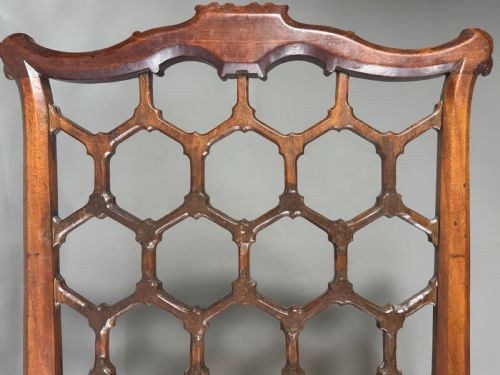 FINE CARVED GEORGE III MAHOGANY SIDE CHAIR C1760 FOR REHUPOLSTERY - ADDITIONAL PHOTO 11