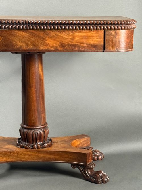 FINE REGENCY MAHOGANY CARD TABLE - ADDITIONAL PHOTO 8
