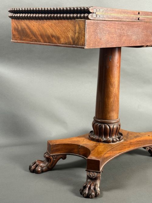 FINE REGENCY MAHOGANY CARD TABLE - ADDITIONAL PHOTO 3