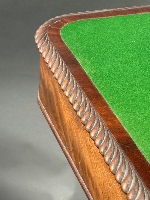 FINE REGENCY MAHOGANY CARD TABLE - ADDITIONAL PHOTO 9
