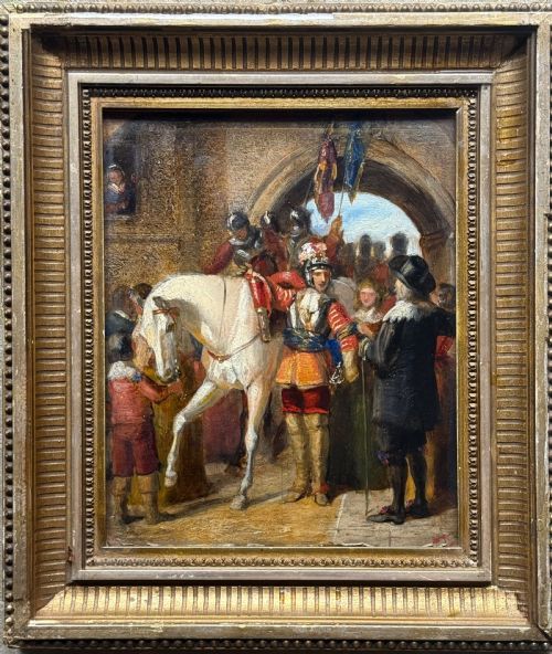 OIL PAINTING STUDY FOR RETURN WITH GLORY BY JAMES WILLIAM GLASS 18251855