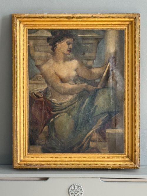 19TH CENTURY ITALIAN RENAISSANCE REVIVAL SCHOOL OIL PAINTING 