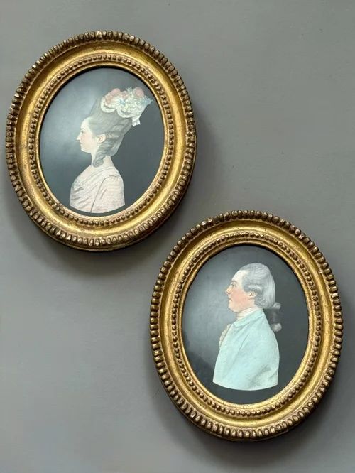 JAMES SHARPLES (1751-1811) - A FINE PAIR OF PORTRAIT MINIATURES 