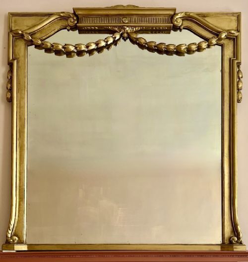 Huge 19th Century Goltwood Overmantle Mirror