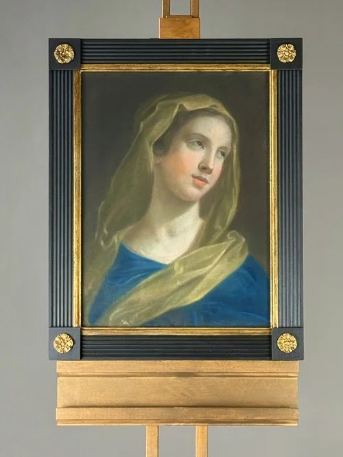 18TH CENTURY PASTEL OF THE MADONNA - BENEDETTO LUTI  (1666-1724)